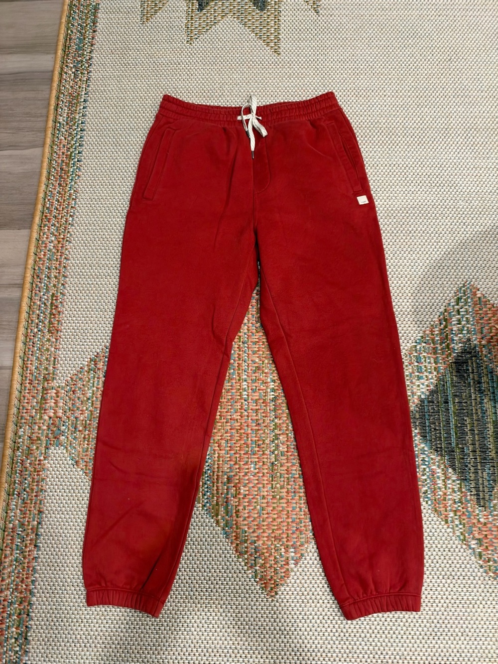 Vuori Red Mens Seaside Sweatpants